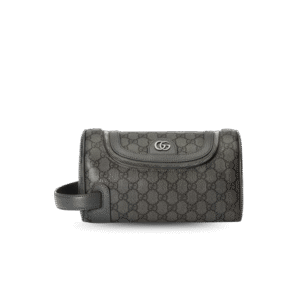 Gucci Ophidia Toiletry Case Clutch & Pouch 11in/ 28cm Grey Palladium Hardware For Men 739670 UULBN 1244