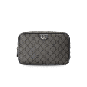Gucci Ophidia Toiletry Case Clutch & Pouch 9.2in/ 23.5cm Grey Palladium Hardware 760019 UULBN 1244