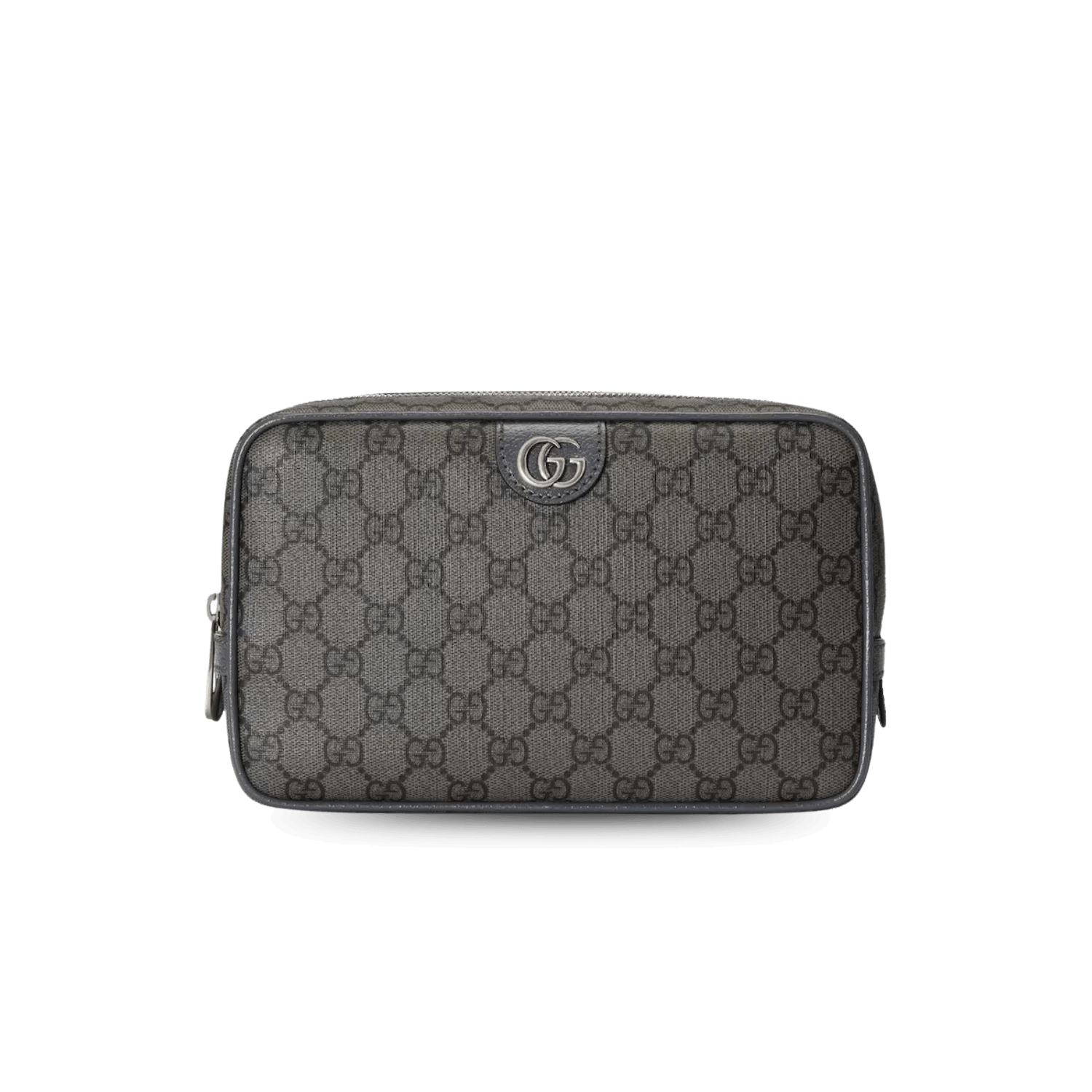 Gucci Ophidia Toiletry Case Clutch & Pouch 9.2in/ 23.5cm Grey Palladium Hardware 760019 UULBN 1244