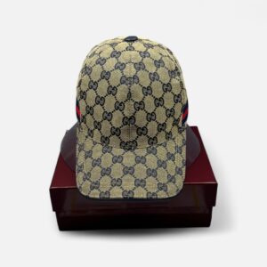 Alternative view of Gucci Original GG Canvas Baseball Hat With Web Beige/Blue GG Hat