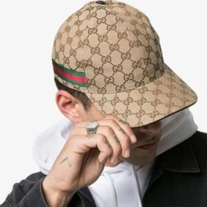 Alternative view of Gucci Original GG Canvas Baseball Hat With Web Beige GG Hat