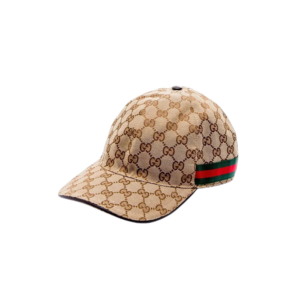 Gucci Original GG Canvas Baseball Hat With Web Beige GG Hat