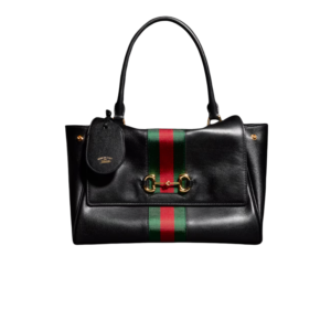 Gucci Paparazzo Medium Top Handle Bag 12.6in/ 32cm Black Gold Hardware 875018 AAGIQ 1053