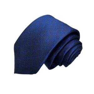 Gucci Pattern Silk Tie Navy Blue For Men
