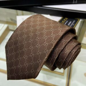 Alternative view of Gucci Pattern Silk Tie Brown For Men
