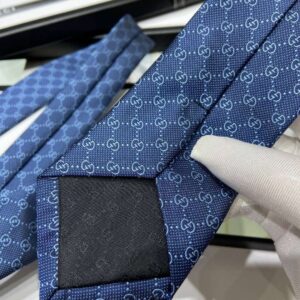 Alternative view of Gucci Pattern Silk Tie Navy Blue For Men
