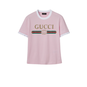 Gucci Print T-Shirt Pink For Women