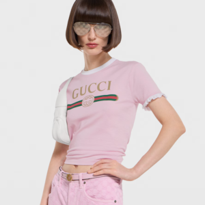 Alternative view of Gucci Print T-Shirt Pink For Women