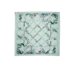 Gucci Printed GG Twill Carre Scarf Green For Women 777066 3G001 3967