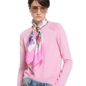 Alternative view of Gucci Printed Silk Twill Carre Scarf Pink For Women 821061 3G001 9072
