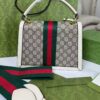 Gucci Queen Margaret GG Small Top Handle Bag 10in/ 26cm Beige And Ebony GG Supreme Canvas For Women GG 476541 - Image 3