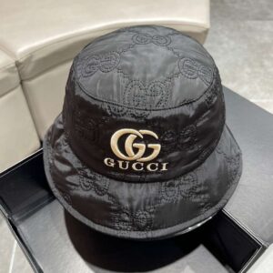 Gucci Quilted Bucket Hat Black For Women