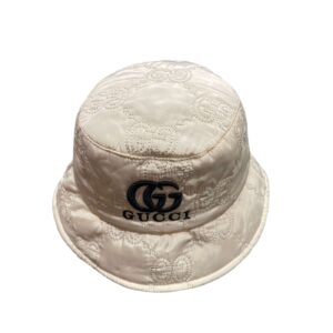 Gucci Quilted Bucket Hat Cream For Women