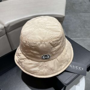 Alternative view of Gucci Quilted Bucket Hat Cream For Women