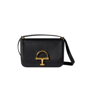 Gucci Siena Small Shoulder Bag 8.9in/ 22.5cm Black Gold Hardware For Women 846705 AAFKB 1000