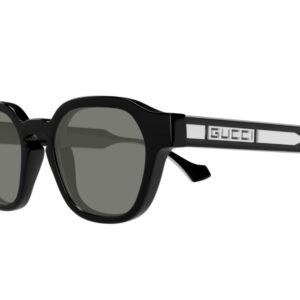 Alternative view of Gucci Sunglasses Glossy Black With Silver Toned