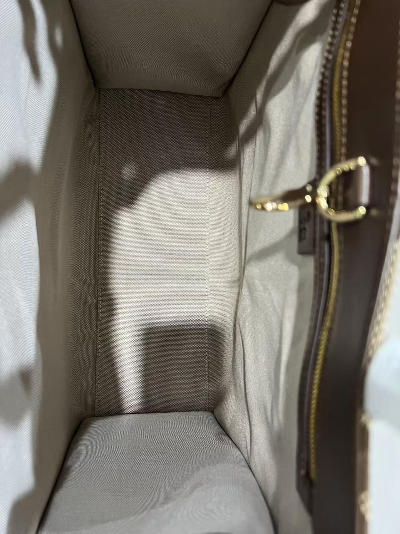 Gucci Tote Bag With Jumbo Camel And Ebony Jumbo GG Canvas For Women 14.6in/37cm 678839 UKMDG 2570