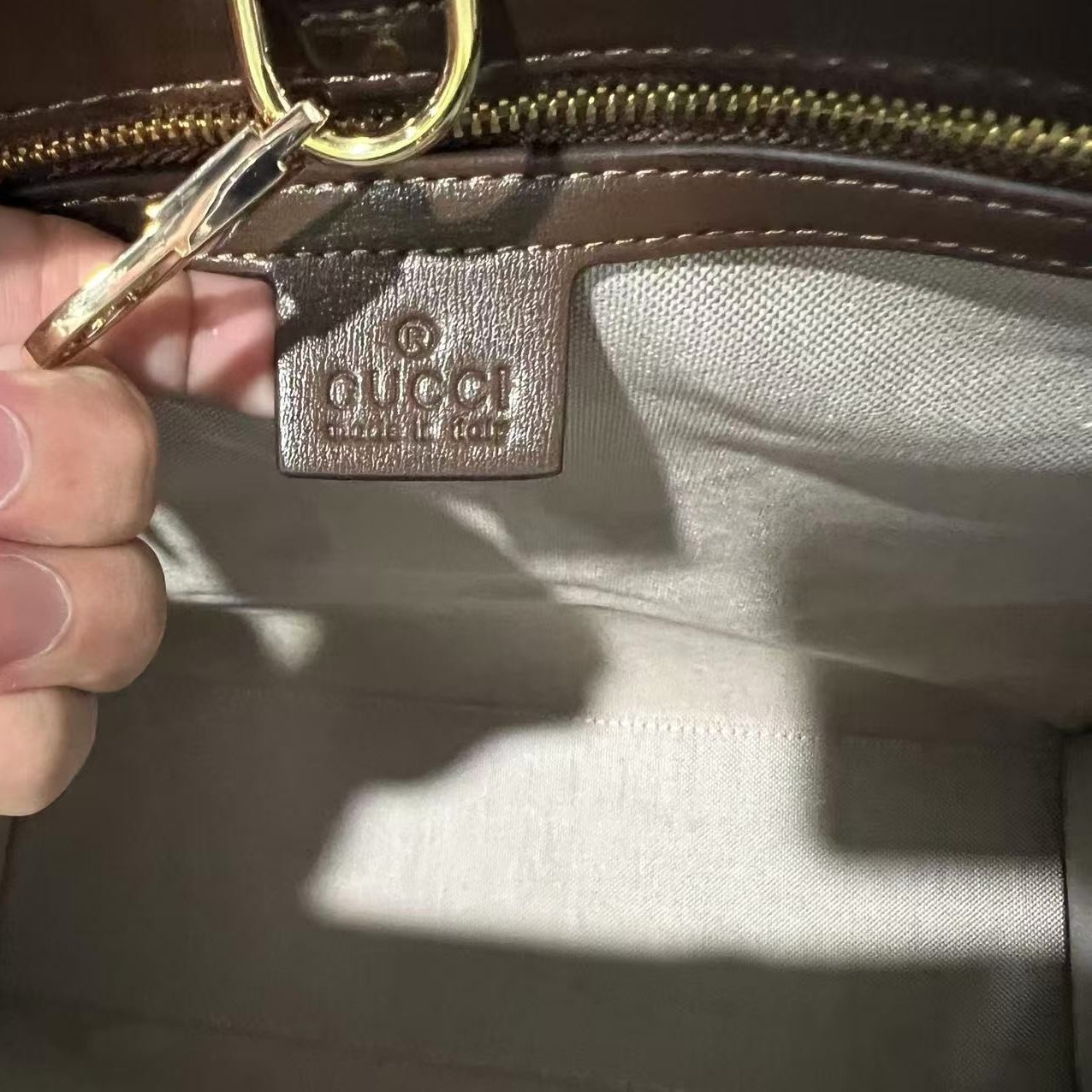 Gucci Tote Bag With Jumbo Camel And Ebony Jumbo GG Canvas For Women 14.6in/37cm 678839 UKMDG 2570