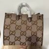 Gucci Tote Bag With Jumbo Camel And Ebony Jumbo GG Canvas For Women 14.6in/37cm ‎678839 UKMDG 2570 - Image 3