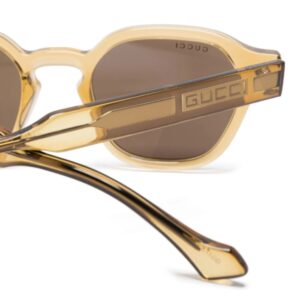 Alternative view of Gucci Transparent Yellow Frame Sunglasses