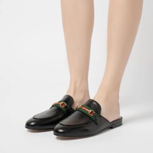 Alternative view of Gucci Women's Princetown Slipper Black For Women GG ‎629084 CQXM0 1060