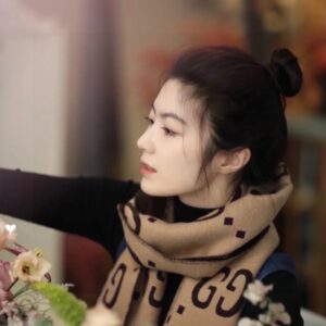 Alternative view of Gucci Wool Silk Scarf Beige For Women