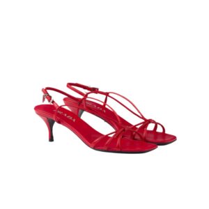 Prada Heeled Sandals Red For Women 1X504N_011_F0011_F_055