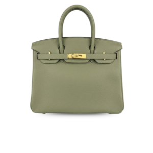 Hermes Birkin 30 Top Handle Bag 11.8in/ 30cm Green Moss Gold Hardware For Women