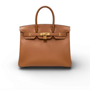 Hermes Brikin 35 Top Handle Bag 13.8in/ 35cm Brown Gold Hardware For Women