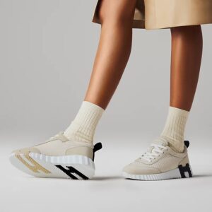 Alternative view of Hermes Bouncing Sneakers Beige Glaise For Women H251099Z F8350