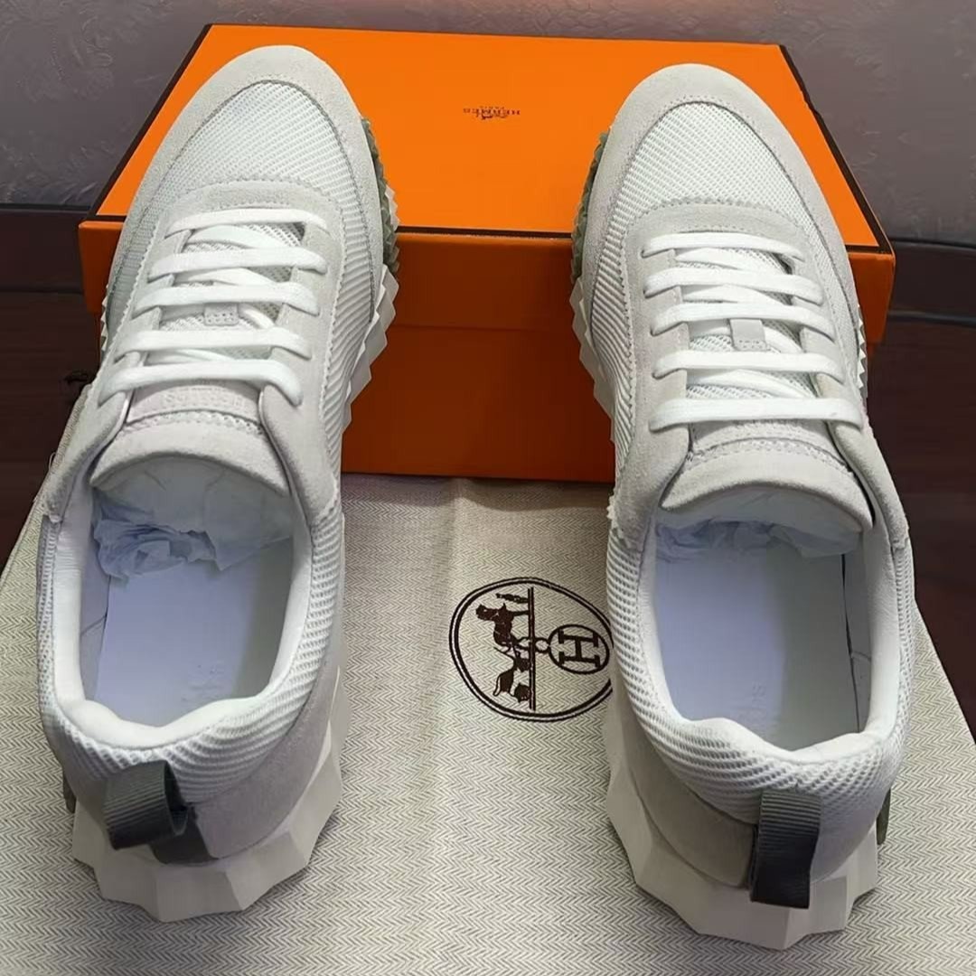 Hermes Bouncing Sneakers White For Men