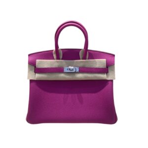 Hermes Birkin 25 Beton Togo Purple For Women 25cm / 9.8in