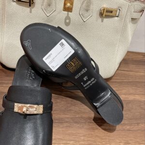 Alternative view of Hermes Candy Sandal Black For Women H222191Z 02350