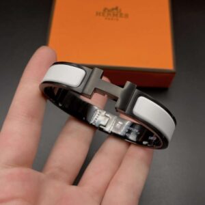 Alternative view of Hermes Clic Hh Bracelet White For Men