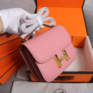 Alternative view of Hermes Constance 18 Crossbody Bag 7.1in/ 18cm Pink Gold Hardware For Women