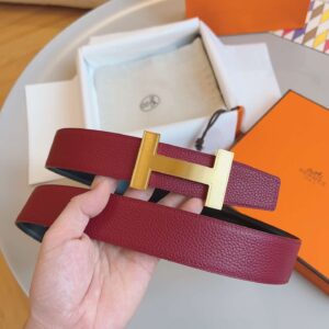 Alternative view of Hermes Constance Belt Buckle Burgundy For Women