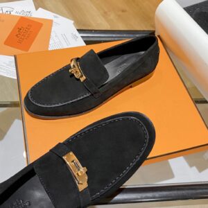 Alternative view of Hermes Destin Loafers Black For Women H212116Z 9M360