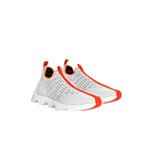 Hermes Eclair Sneakers White/ Orange For Men H221892ZH90410