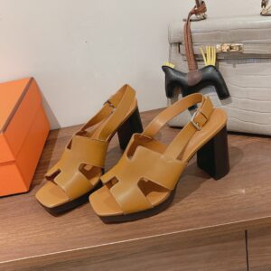 Alternative view of Hermes Eris 90 Sandal Brown For Women