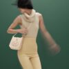 Hermes Evelyne 16 Amazone Bag Beige With Silver-Toned Hardware For Women, Women's Shoulder And Crossbody Bags 6.3in/16cm - Image 2