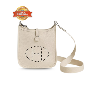 Hermes Evelyne 16 Amazone Shoulder Bag 6.3in/ 16cm Craie Palladium Hardware For Women H085945CKBP