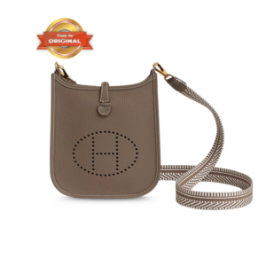 Hermes Evelyne 16 Amazone Shoulder Bag 6.3in/ 16cm Etoupe Gold Hardware For Women H060775CCAB