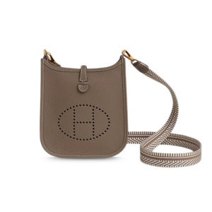 Hermes Evelyne 16 Amazone Shoulder Bag 6.3in/ 16cm Etoupe Gold Hardware For Women H060775CCAB