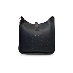 Hermes Evelyne III 29 Bag Black With Silver-Toned Hardware For Women, Women's Shoulder And Crossbody Bags 11.4in/29cm H056277CK89