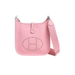 Hermes Evelyne III 29 Bag Pink With Silver-Toned Hardware For Women, Women's Shoulder And Crossbody Bags 11.4in/29cm
