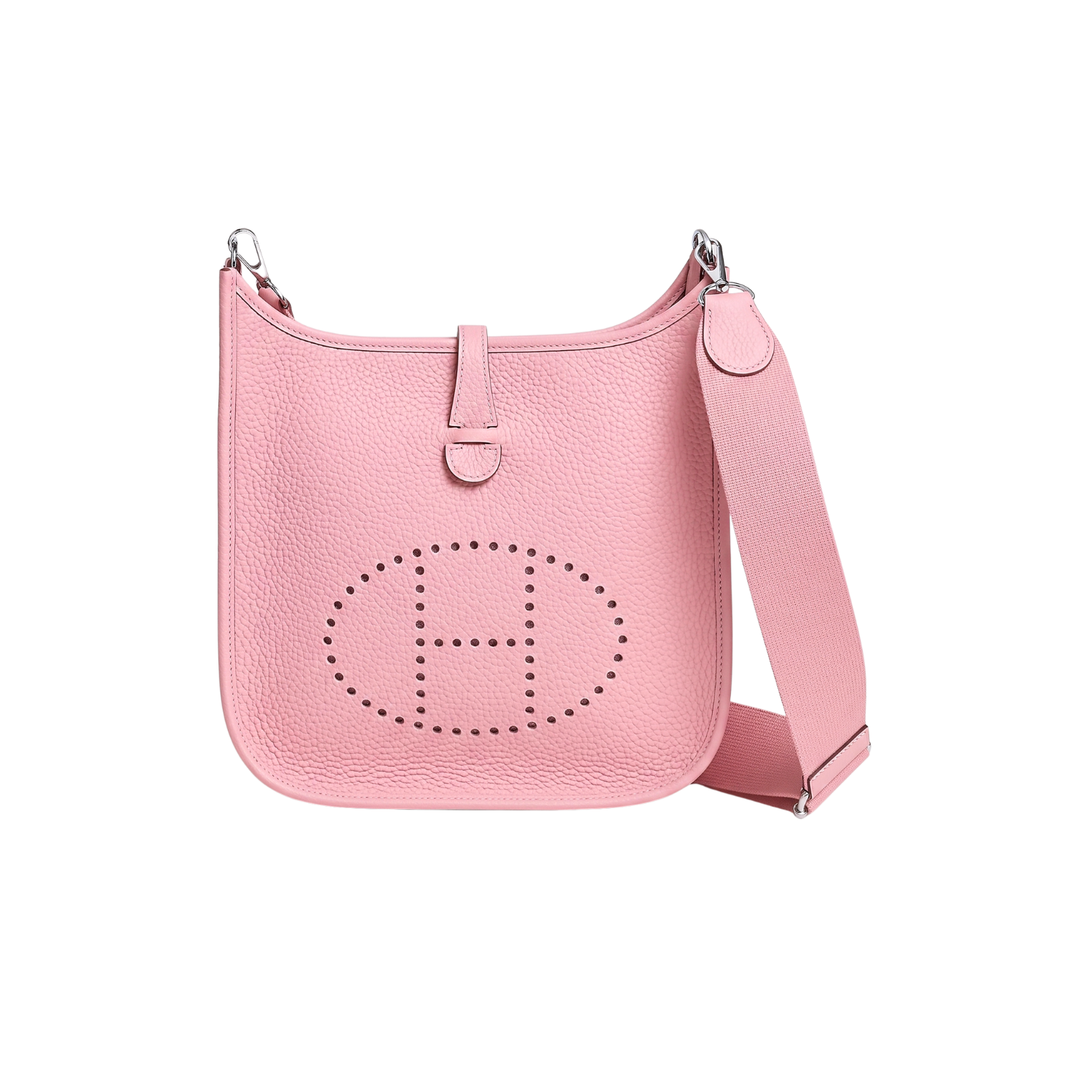 Hermes Evelyne III 29 Bag Pink With Silver-Toned Hardware For Women, Women's Shoulder And Crossbody Bags 11.4in/29cm