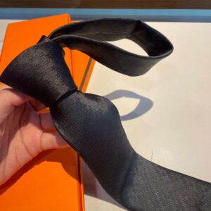 Alternative view of Hermes Faconnee H Tie Black For Men