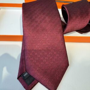 Alternative view of Hermes Faconnee H Tie Red For Men