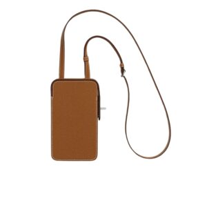 Hermes Hac A Box Phone Case Toffee Silver Hardware For Women 6.9in/17.5cm H084162CK1H