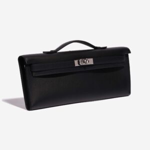 Alternative view of Hermes Kelly Cut Clutch Top Handle 12.2in/ 31cm Black Swift Silver Hardware For Women